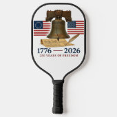 Amerika's 250e Verjaardag Pickleball Paddle (Achterkant)