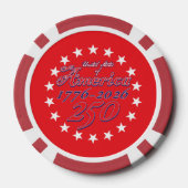 Amerika's 250e verjaardag poker chips (Achterkant)