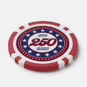 Amerika's 250e verjaardag poker chips (Enkel)