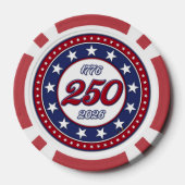 Amerika's 250e verjaardag poker chips (Achterkant)