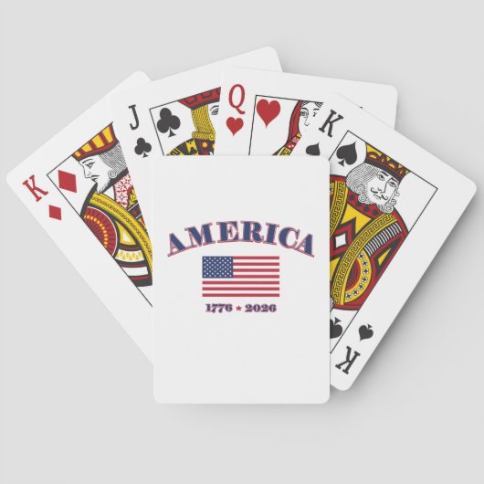 Amerika's 250e verjaardag pokerkaarten (Achterkant)