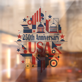 Amerika's 250e verjaardag raamsticker