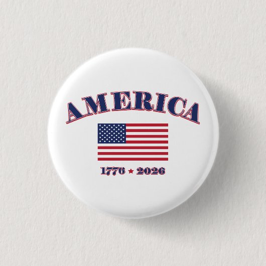 Amerika's 250e verjaardag ronde button 3,2 cm (Voorkant)
