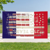 Amerika's 250e verjaardag Semiquicentennial Spandoek (Buitenkant)