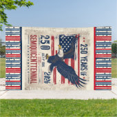 Amerika's 250e verjaardag Semiquicentennial Spandoek (Buitenkant)