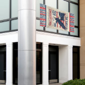 Amerika's 250e verjaardag Semiquicentennial Spandoek (Buitenkant Gebouw)