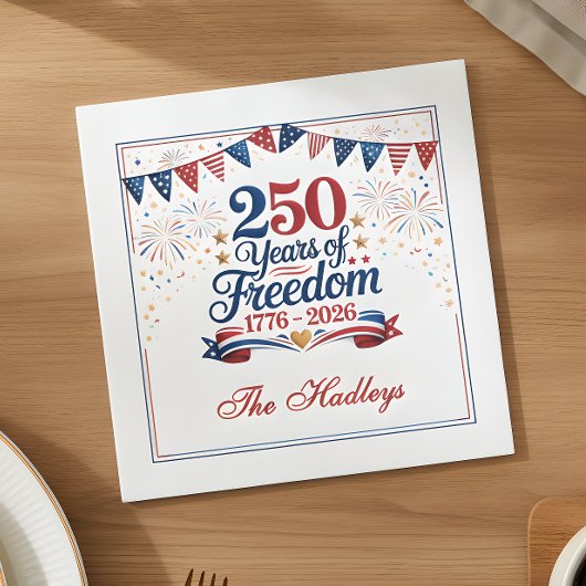 Amerika's 250e verjaardag servet