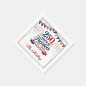 Amerika's 250e verjaardag servet (Hoek)