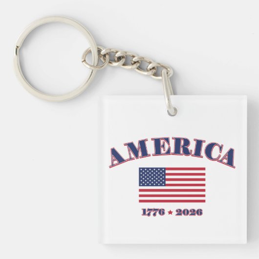Amerika's 250e verjaardag sleutelhanger (voorkant)