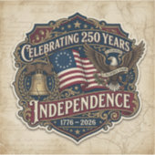 Amerika's 250e verjaardag sticker (Voorkant)