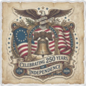 Amerika's 250e verjaardag sticker (Voorkant)
