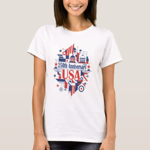 Amerika's 250e verjaardag t-shirt
