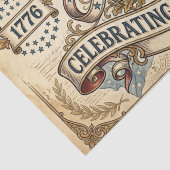 Amerika's 250e verjaardag tissuepapier (Detail)