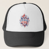 Amerika's 250e verjaardag trucker pet (Voorkant)