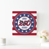 Amerika's 250e verjaardag vierkante klok (Huis)