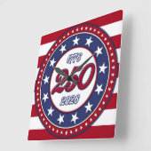 Amerika's 250e verjaardag vierkante klok (Hoek)
