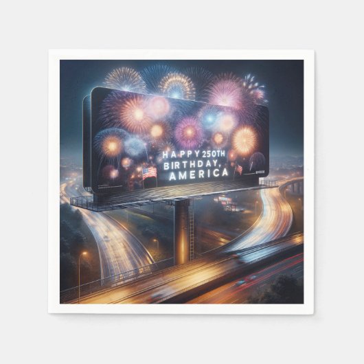 Amerika's 250e verjaardagsbillboard servet (Voorkant)