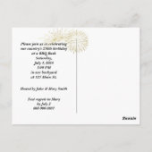 Amerika's 250e verjaardagsfeest briefkaart (Achterkant)