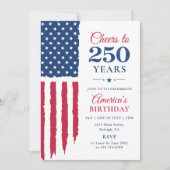 Amerika's 250e verjaardagsfeest kaart (Voorkant)