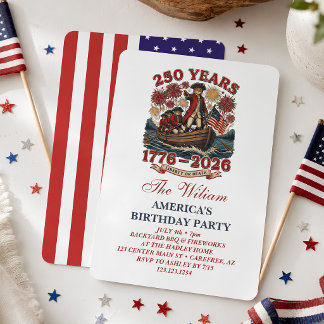 Amerika's 250e verjaardagsfeest kaart