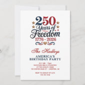 Amerika's 250e verjaardagsfeest kaart (Voorkant)