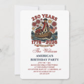 Amerika's 250e verjaardagsfeest kaart (Voorkant)