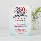 Amerika's 250e Verjaardagsfeest Kaart (Staand voorkant)