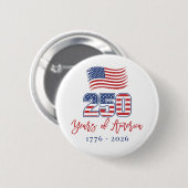 Amerika's 250e verjaardagsfeest ronde button 5,7 cm (Voorkant /achterkant)