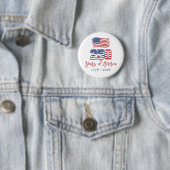 Amerika's 250e verjaardagsfeest ronde button 5,7 cm (In situ)