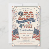 Amerika's 250e verjaardagsfeest uitnodiging (Voorkant)