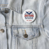 Amerika's 250e Verjaardagsnaam Ronde Button 5,7 Cm (In situ)