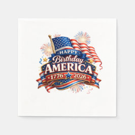 Amerika's 250e verjaardagsviering servet