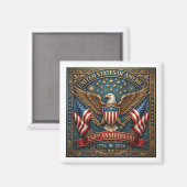 Amerika's 250e Versie 2 Magneet (Voorkant / Achterkant)
