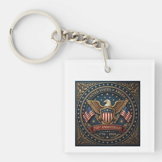 Amerika's 250e Versie 3 Sleutelhanger (Voorkant)