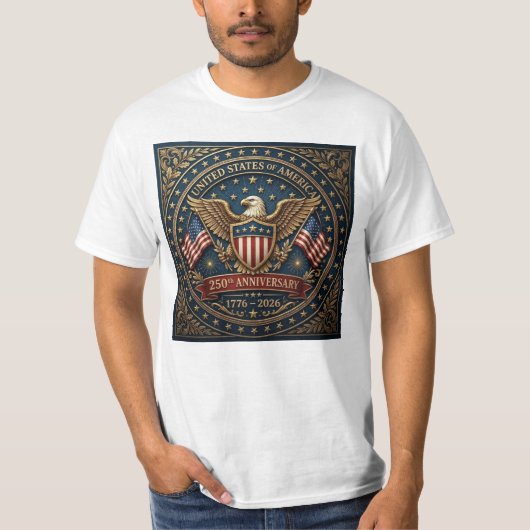Amerika's 250e Versie 3 T-shirt (Voorkant)