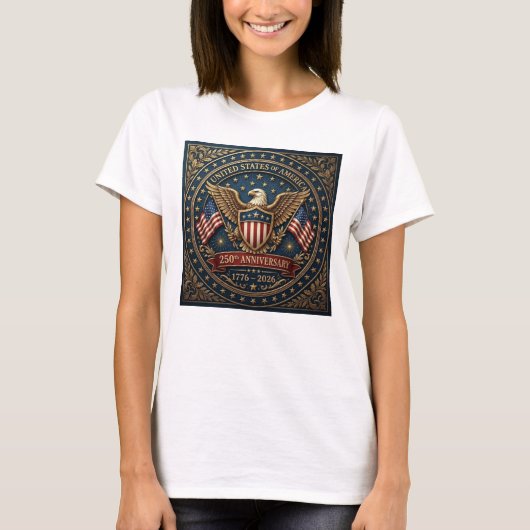 Amerika's 250e Versie 3 T-shirt (Voorkant)