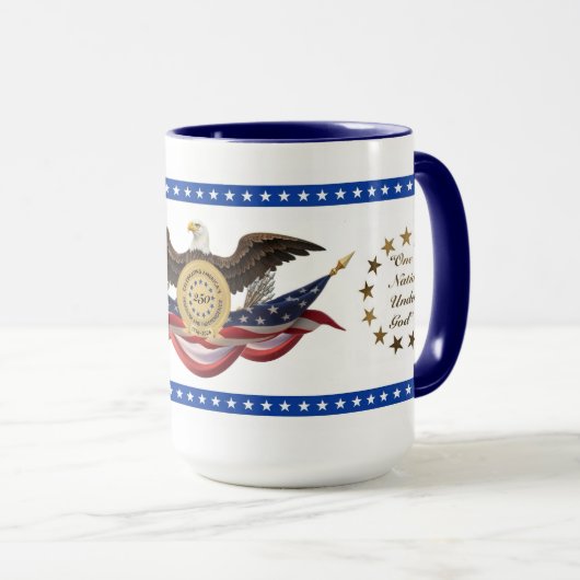 Amerika's 250e Viering Van Vrijheid/Onafhankelijkh Mok (Voorkant rechts)