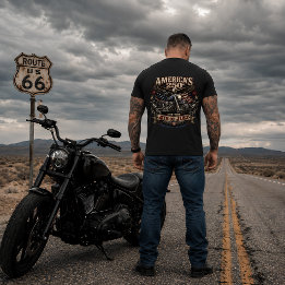 Amerika's 250ste Patriottische Motorrijder T-shirt