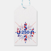 Amerika's 250ste verjaardag cadeaulabel (Achterkant)