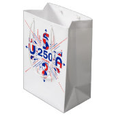 Amerika's 250ste verjaardag medium cadeauzakje (Achterkant Gekanteld)