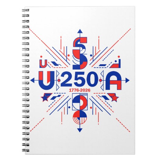 Amerika's 250ste verjaardag notitieboek (Voorkant)