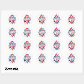 Amerika's 250ste verjaardag ronde sticker (Vel)