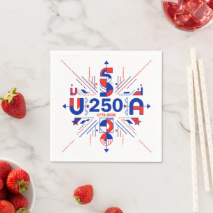 Amerika's 250ste verjaardag servet