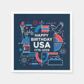Amerika's 250ste verjaardag servet (Voorkant)