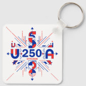 Amerika's 250ste verjaardag sleutelhanger (Achterkant)