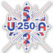 Amerika's 250ste verjaardag sticker (Voorkant)
