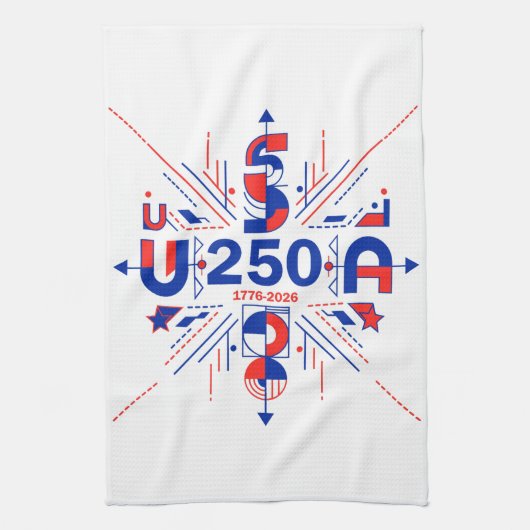 Amerika's 250ste verjaardag theedoek (Verticaal)