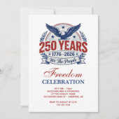 Amerika's 250ste Verjaardags Event Kaart (Voorkant)