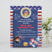 Amerika's 250ste Verjaardagsfeest Uitnodiging (Staand voorkant)