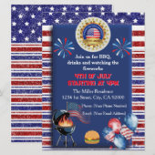 Amerika's 250ste Verjaardagsfeest Uitnodiging (Voorkant / Achterkant)